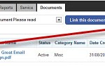 Quickly link document to your contact database