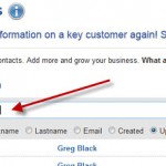 Use quick search with InTouch contact management system