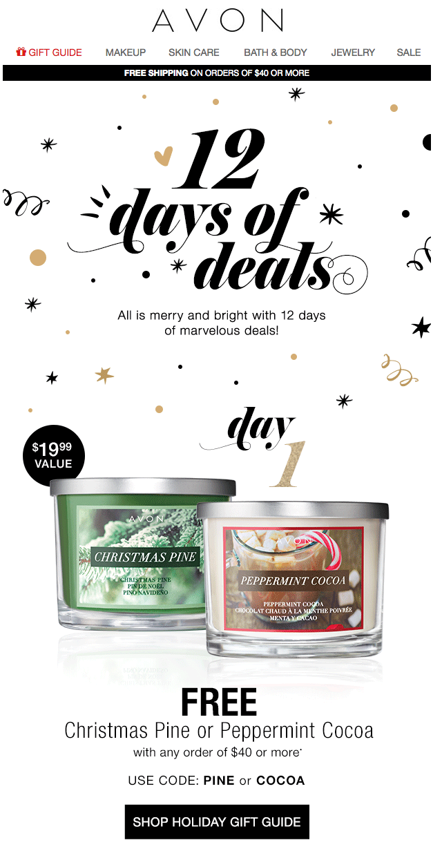 marketing automation campaigns_ christmas campaign_Avon